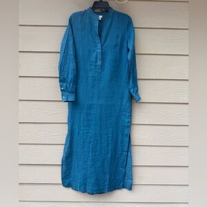 ANN MASHBURN linen caftan dress